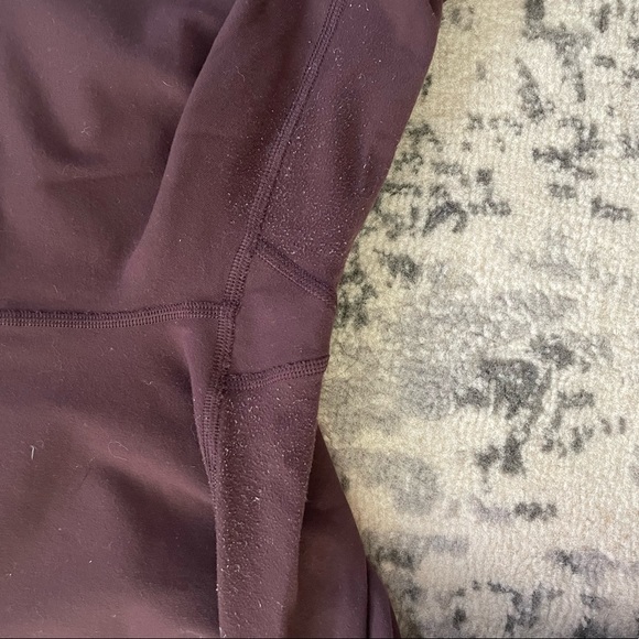 Lululemon Wunder Under Maroon Leggings - Picture 3 of 5